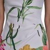 image:imageKARL LAGERFELD Short Ruched Sleeve Jewel Neck Sheath Mini DressSoft WhiteCamelia Combo
