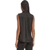 image:imageKARL LAGERFELD Sleeveless Collared Button Front BlouseBlack