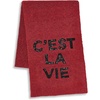 image:imageKARL LAGERFELD Womens Cest La Vie Scarf With SequinsAdmiral Red