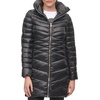 image:imageKARL LAGERFELD Womens Chevron Quilted Full Length Puffer JacketQuilted Black