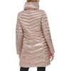 image:imageKARL LAGERFELD Womens Chevron Quilted Full Length Puffer JacketQuilted Sand