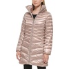 image:imageKARL LAGERFELD Womens Chevron Quilted Full Length Puffer JacketQuilted Sand
