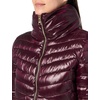 image:imageKARL LAGERFELD Womens Chevron Quilted Full Length Puffer JacketQuilted Sangria