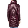image:imageKARL LAGERFELD Womens Chevron Quilted Full Length Puffer JacketQuilted Sangria