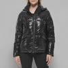 image:imageKARL LAGERFELD Womens Chevron Quilted Short PufferAdjustable Hem Black