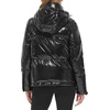 image:imageKARL LAGERFELD Womens Chevron Quilted Short PufferAdjustable Hem Black