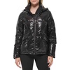 image:imageKARL LAGERFELD Womens Chevron Quilted Short PufferAdjustable Hem Black