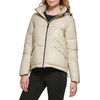 image:imageKARL LAGERFELD Womens Chevron Quilted Short PufferAdjustable Hem Sand