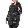 image:imageKARL LAGERFELD Womens Chevron Quilted Short PufferGlossy Black