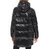 image:imageKARL LAGERFELD Womens Chevron Quilted Short PufferGlossy Black