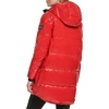 image:imageKARL LAGERFELD Womens Chevron Quilted Short PufferGlossy Scarlet