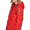 image:imageKARL LAGERFELD Womens Chevron Quilted Short PufferGlossy Scarlet