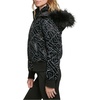 image:imageKARL LAGERFELD Womens Chevron Quilted Short PufferLogo Black