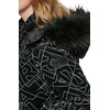 image:imageKARL LAGERFELD Womens Chevron Quilted Short PufferLogo Black
