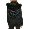 image:imageKARL LAGERFELD Womens Chevron Quilted Short PufferLogo Black
