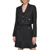 image:imageKARL LAGERFELD Womens Collared Tweed Long Sleeves JacketBlack