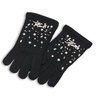 image:imageKARL LAGERFELD Womens Crystal and Pearl Studs GlovesBlack