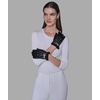 image:imageKARL LAGERFELD Womens Crystal and Pearl Studs GlovesBlack