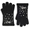 image:imageKARL LAGERFELD Womens Crystal and Pearl Studs GlovesBlack