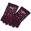 image:imageKARL LAGERFELD Womens Crystal and Pearl Studs GlovesRaisin