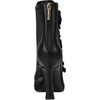image:imageKARL LAGERFELD Womens Deandre Peep Toe Sandal Bootie With Flower EmbellishmentsBlack