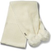 image:imageKARL LAGERFELD Womens Double Pom Knit ScarfIvory