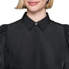 image:imageKARL LAGERFELD Womens Embellished Puff Sleeve Taffeta a Line DressBlack