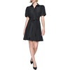 image:imageKARL LAGERFELD Womens Embellished Puff Sleeve Taffeta a Line DressBlack