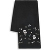 image:imageKARL LAGERFELD Womens Embroidered Karl Hearts Winder ScarfBlack