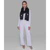 image:imageKARL LAGERFELD Womens Embroidered Karl Hearts Winder ScarfBlack