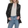 image:imageKARL LAGERFELD Womens Fashion Sketch Detail Fashion BlazerBlack