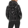 image:imageKARL LAGERFELD Womens Glossy Rain Wear Short PufferBlack