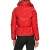 image:imageKARL LAGERFELD Womens Glossy Rain Wear Short PufferScarlet