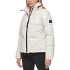 image:imageKARL LAGERFELD Womens Glossy Rain Wear Short PufferSnow
