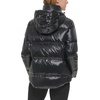 image:imageKARL LAGERFELD Womens Iridescent Patch Pocket Puffer JacketBlack