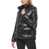image:imageKARL LAGERFELD Womens Iridescent Patch Pocket Puffer JacketBlack