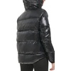 image:imageKARL LAGERFELD Womens Iridescent Patch Pocket Puffer JacketBlack