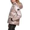 image:imageKARL LAGERFELD Womens Iridescent Patch Pocket Puffer JacketSand