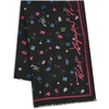 image:imageKARL LAGERFELD Womens Jewel Print Scarf ScarfBlackMulti