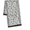image:imageKARL LAGERFELD Womens Karl Alphabet Poly Chiffon ScarfWhiteBlack Combo