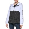 image:imageKARL LAGERFELD Womens Karl Lagerfeld Paris Womens Lightweight Softshell JacketShort Anorack Logo BlkWht
