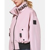 image:imageKARL LAGERFELD Womens Karl Lagerfeld Paris Womens Short Anorack With Logo Sleeve JacketShort Anorack Logo Blush