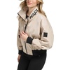 image:imageKARL LAGERFELD Womens Karl Lagerfeld Paris Womens Short Anorack With Logo Sleeve JacketShort Anorack Logo Sand