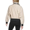 image:imageKARL LAGERFELD Womens Karl Lagerfeld Paris Womens Short Anorack With Logo Sleeve JacketShort Anorack Logo Sand