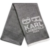 image:imageKARL LAGERFELD Womens KarlChoupette Logo Lightweight PashminaBlack