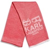 image:imageKARL LAGERFELD Womens KarlChoupette Logo Lightweight PashminaCrimson