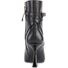 image:imageKARL LAGERFELD Womens Karly Pointed Toe Heeled Ankle Bootie With Belt DetailBlack