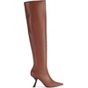 image:imageKARL LAGERFELD Womens Kian Tall Knee High Boot With Stiletto HeelFaux Leather Cognac
