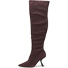 image:imageKARL LAGERFELD Womens Kian Tall Knee High Boot With Stiletto HeelFaux Suede Chocolate