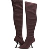 image:imageKARL LAGERFELD Womens Kian Tall Knee High Boot With Stiletto HeelFaux Suede Chocolate